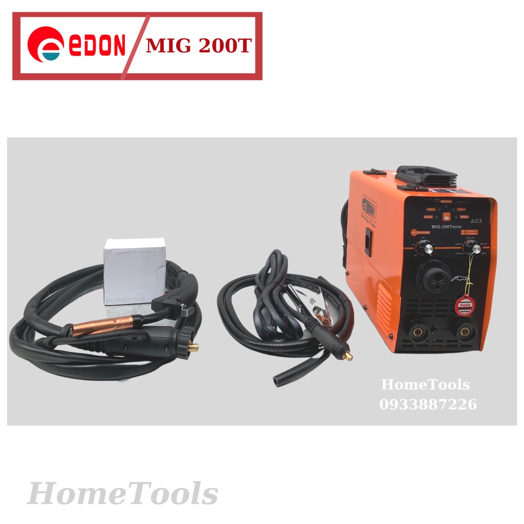 Máy hàn MIG 5 chức năng MIG 200T thương hiệu Edon - Tặng cuộn dây hàn không dùng khí 1kg
