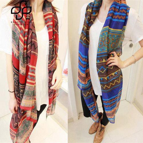 Khăn choàng cổ hoạ tiết dân tộc