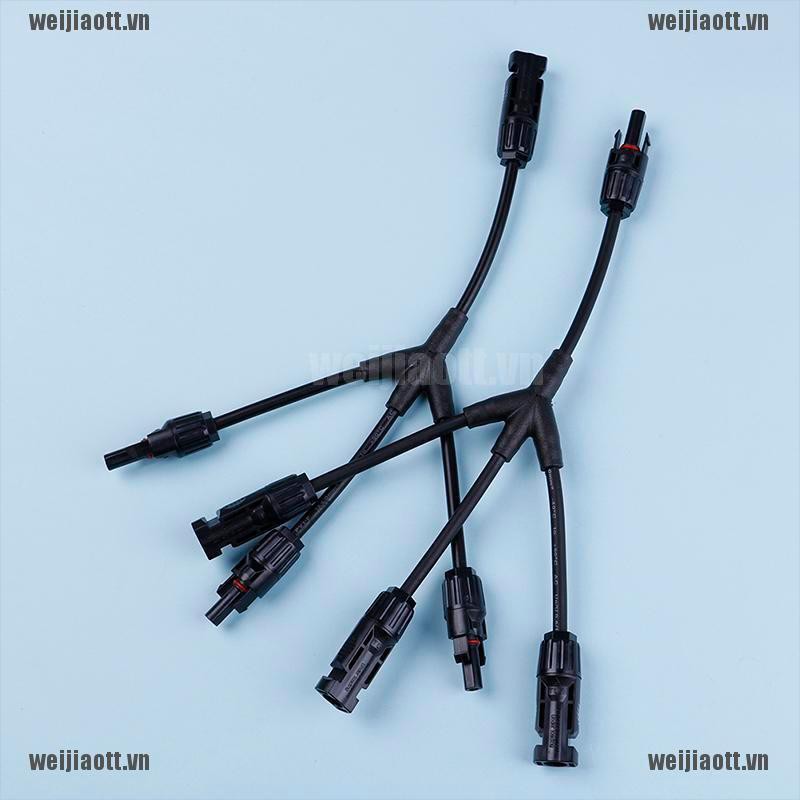 1 Cặp Dây Cáp Nối Tấm Pin Năng Lượng Mặt Trời Hình Chữ Y (1 Đến 3) Mc4