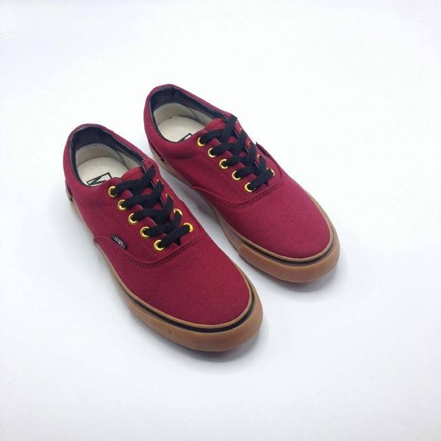 [XẢ KHO] SALE KHỦNG 9/9 Vans ERA MAROON GUM SOLE ban đầu giày vải thường [AK97] '