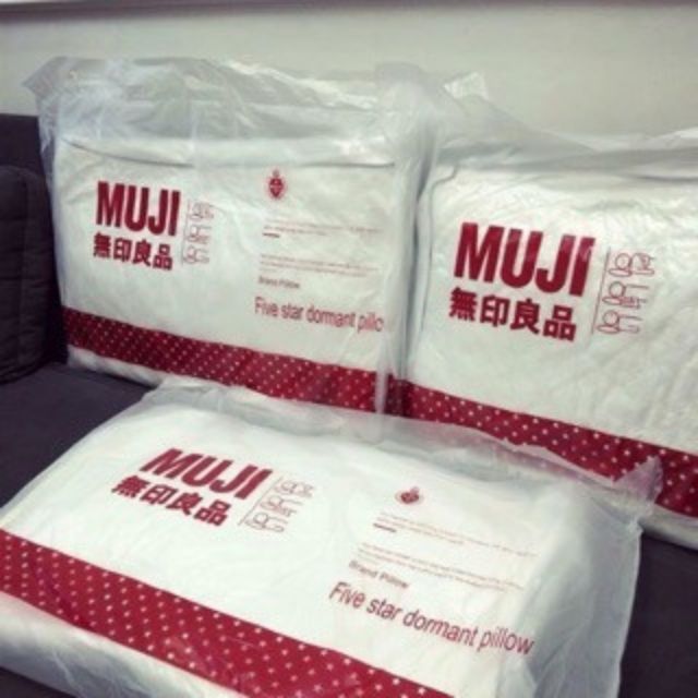 Cặp ruột gối đầu muji ép hơi vỏ cotton dày - Hàng Đẹp (Size 45cm x 65cm)