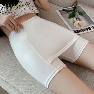 Quần short an toàn lưng cao co dãn thoáng khí plus size leota