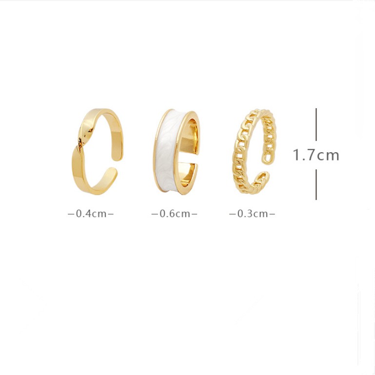 Set 3 nhẫn phong cách thời trang hàn quốc cho nữ
