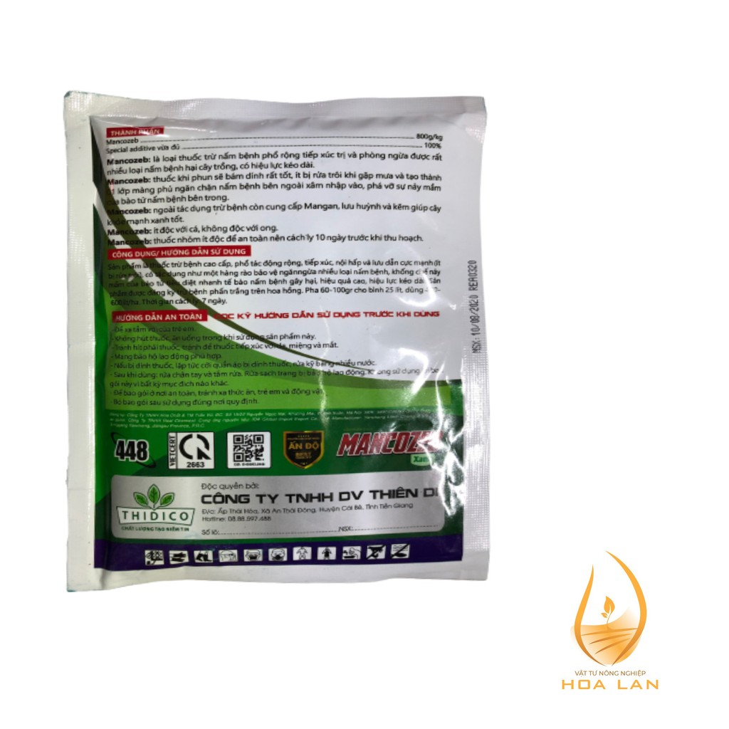 Phân Bón Trừ Nấm Cây trồng Mancozeb  Ấn Độ - #309A# 100g