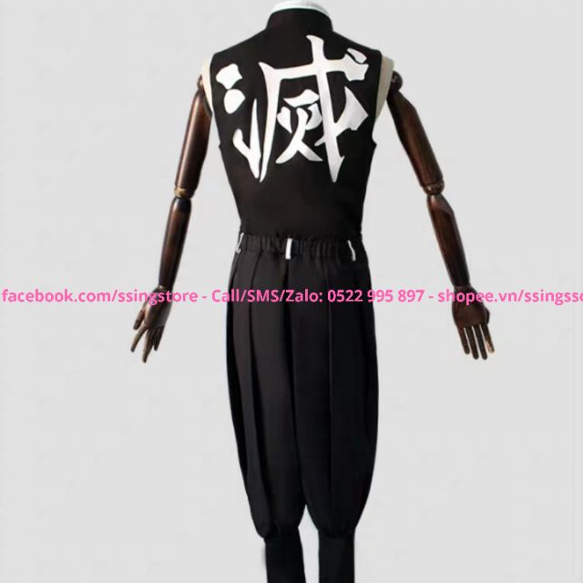 Set COSPLAY nhân vật Shinazugawa Sanemi trong Anime Kimetsu Yaiba Zenitsu