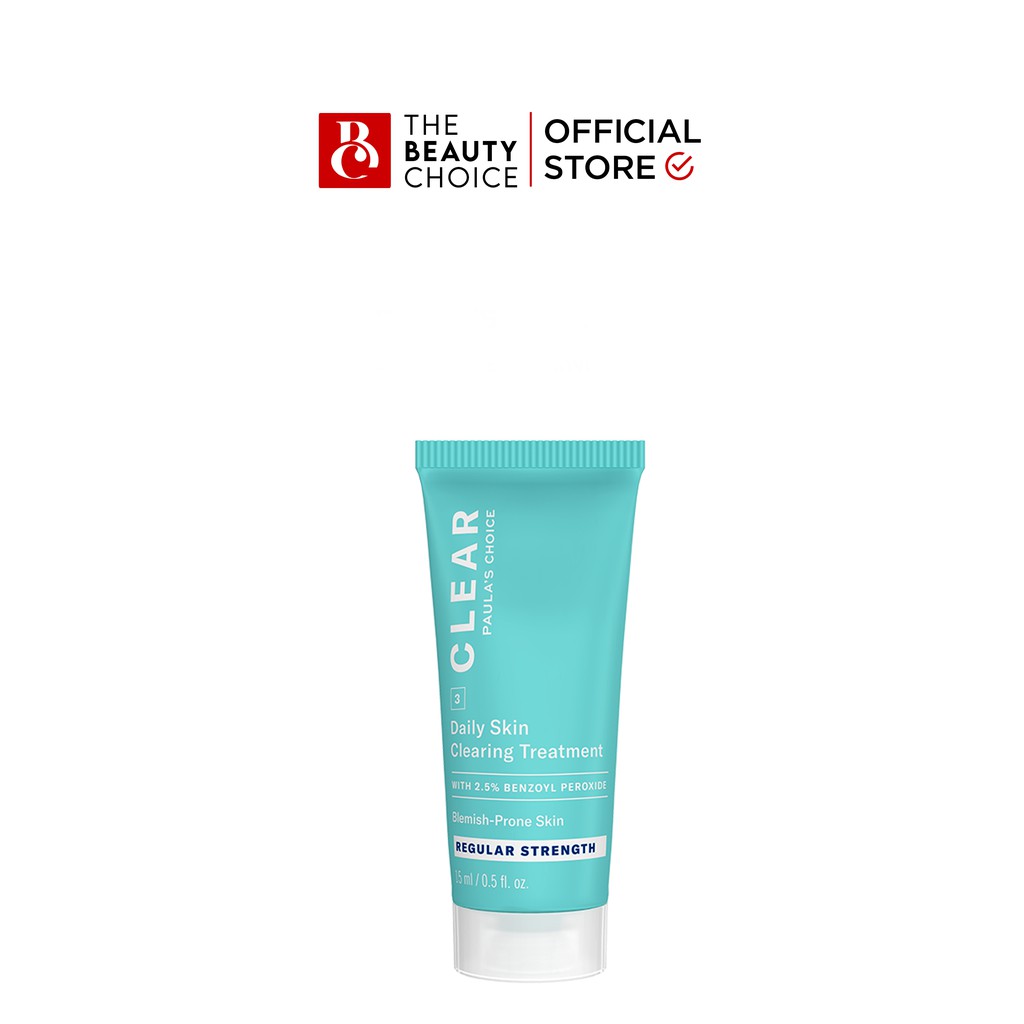 Kem chấm mụn Paula's Choice Clear Regular Strength Daily Skin Clearing Treatment With 2.5% Benzoyl Peroxide (15mL)