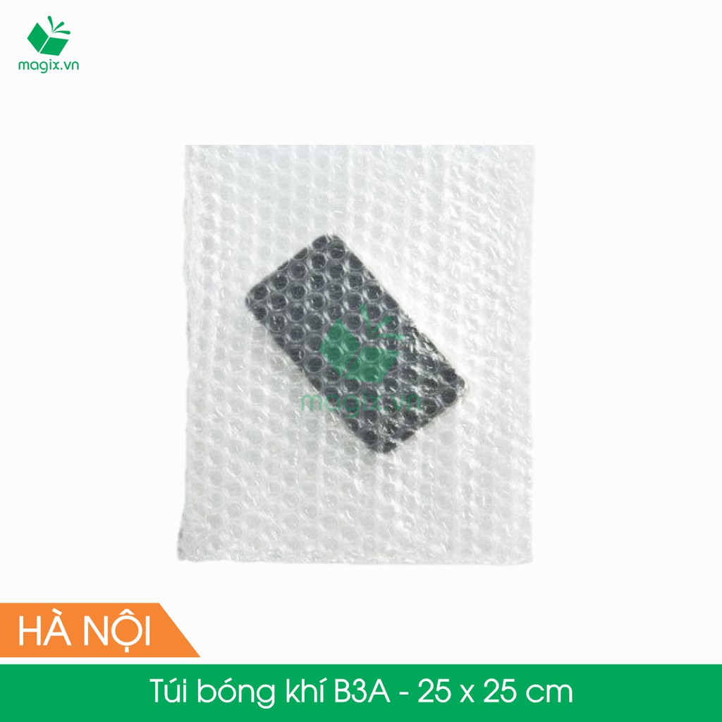 COMBO 100 TÚI BONG BÓNG KHÍ - TÚI MÀNG XỐP HƠI - GÓI HÀNG ĐÓNG HÀNG - B3A - 25x25 cm