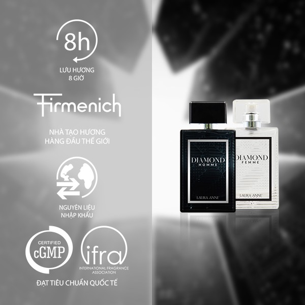 [Mã LTP50 giảm 50000 đơn 150000] Nước hoa nam Laura Anne Diamond pour Homme 45ml sang trọng lịch lãm chính hãng | BigBuy360 - bigbuy360.vn
