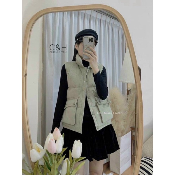 Áo phao gile nữ túi hộp | BigBuy360 - bigbuy360.vn