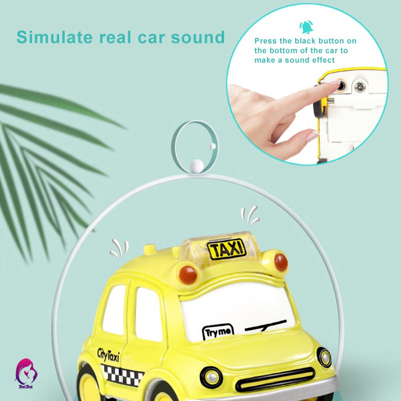 Kid Fun Alloy Electronic Watch 1:62 Inertia Induction Cartoon Car Sound And Light Children Toy Car Watch