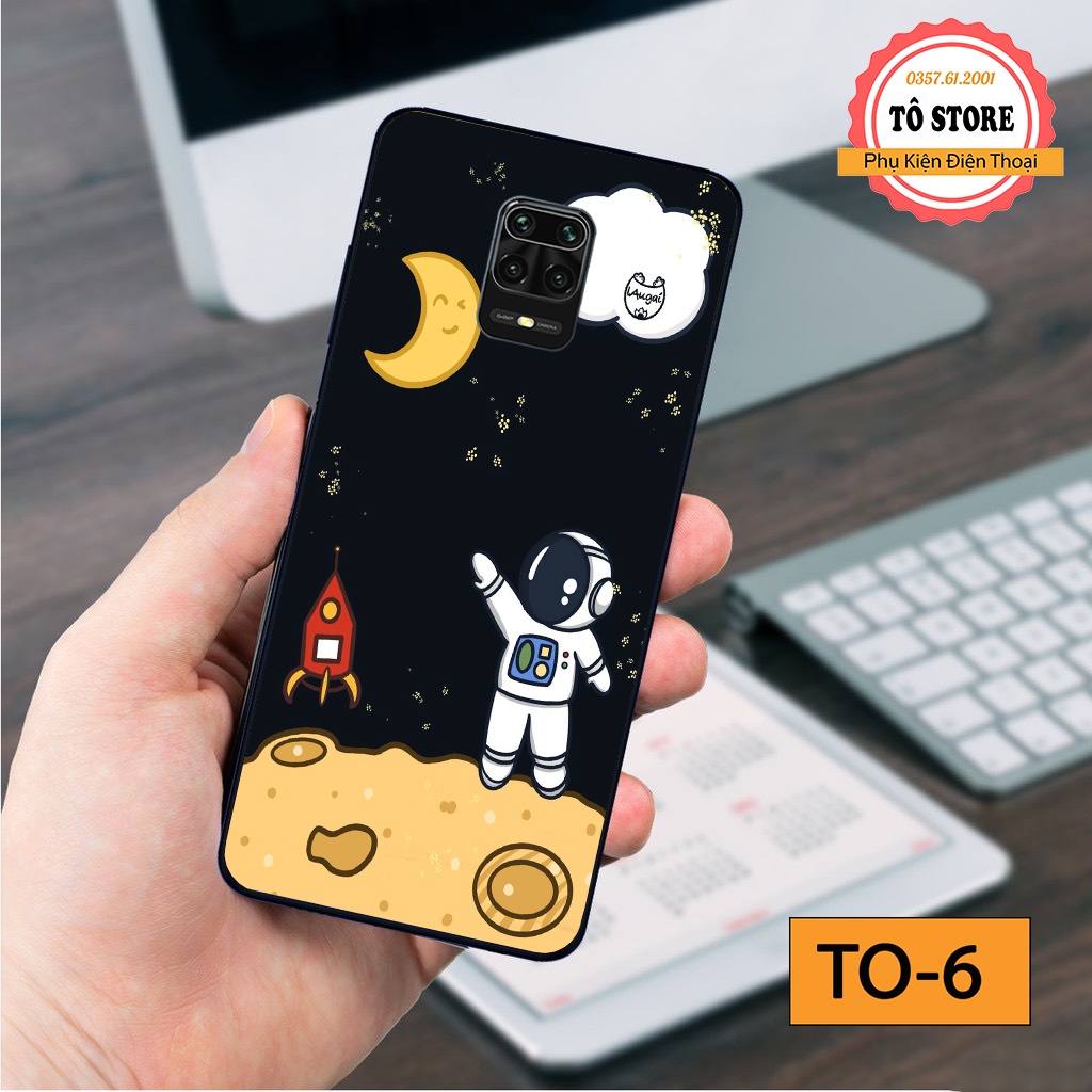 Ốp lưng Xiaomi Redmi 9 / Redmi Note 9 / Redmi Note 9S / Redmi Note 9 Pro - Ốp lưng Xiaomi in hình phi hành gia vũ trụ
