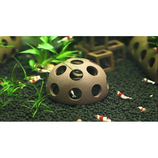 Gốm bán cầu 6cm đồ chơi cho cá tép