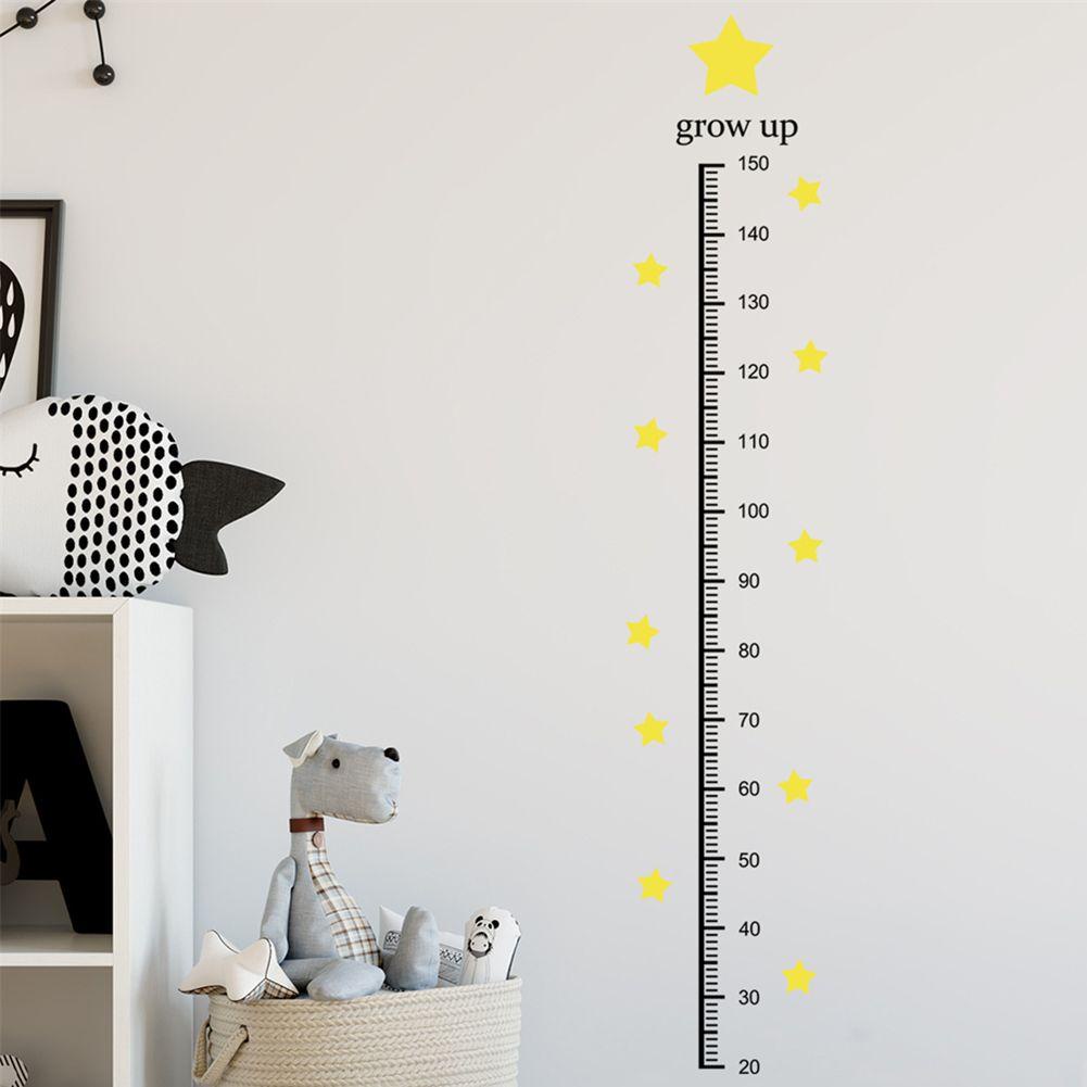 Miếng Dán Tường Hình Thước Đo Chiều Cao Dễ Thương Trang Trí Nhà Cửa DIY