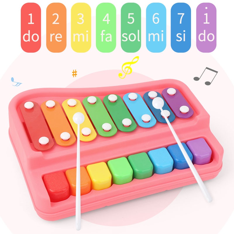 Bộ đồ chơi đàn gõ Xylophone và Piano 2 trong 1 cho bé - M378