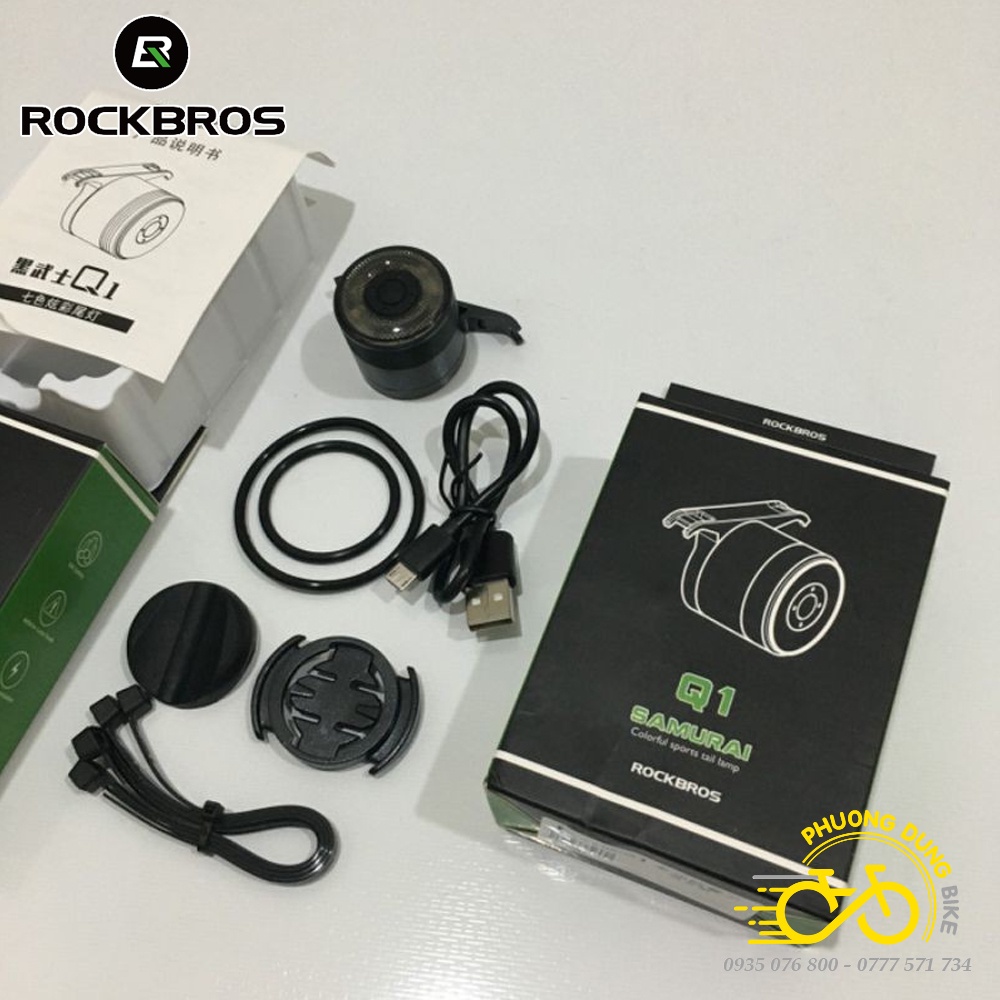 Đèn hậu xe đạp ROCKBROS SAMURAI Q1