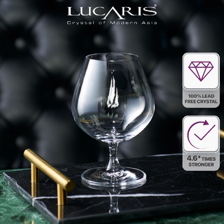 Bộ 6 ly uống rượu mạnh pha lê cao cấp lucaris cognac 440ml nhập khẩu chính hãng, độ bền cao - classic barware s14cn15