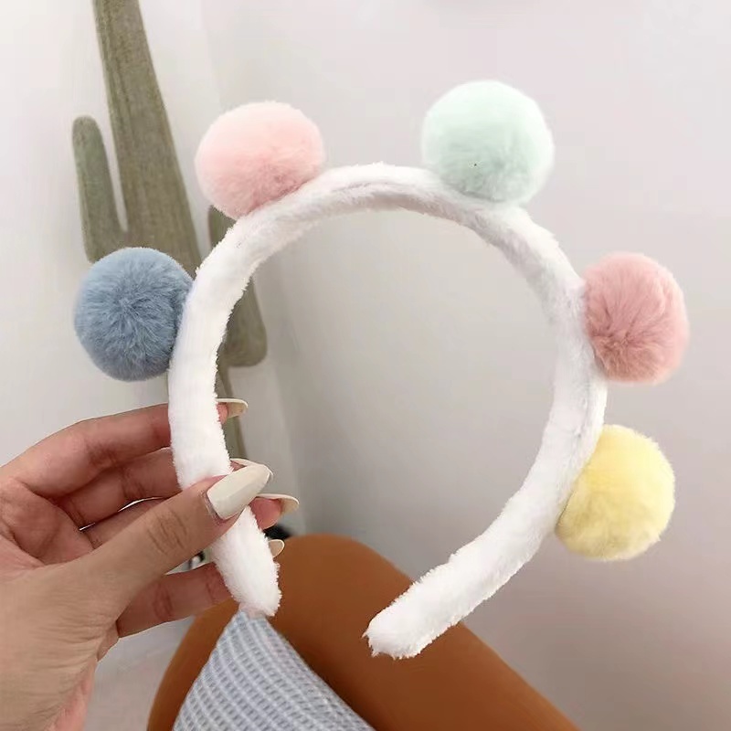 Băng Đô Rửa Mặt Phối Lông Nhiều Kiểu Dáng Dễ Thương