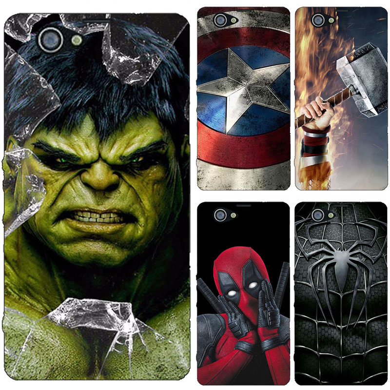 Ốp lưng Marvel nhiều mẫu mã cho điện thoại Sony Xperia Z1 Compact / Z1 Mini M51W D5503