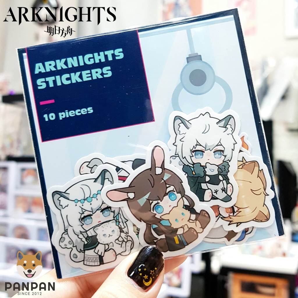 Sticker Set Arknights phiên bản Máy Gắp Thú 2 phiên bản (10 HÌNH DÁN)