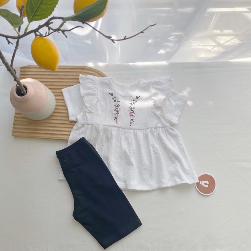 Set áo váy- legging bé gái Beboong siêu đẹp