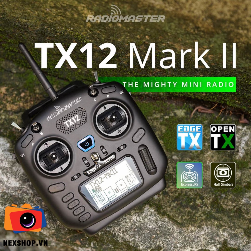 Tay điều khiển RadioMaster TX12 Mark 2 ELRS Chính hãng Mode2