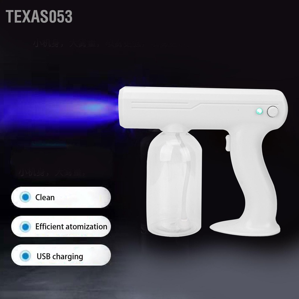 [Hàng HOT] Máy phun sương Nano phục hồi tóc - Máy Hấp Tóc Phun Sương Nano Cầm tay  đa chức năng sạc USB【Texas053】