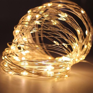 Dây đèn LED đom đóm fairylight dài 3 mét có sẵn pin siêu rẻ