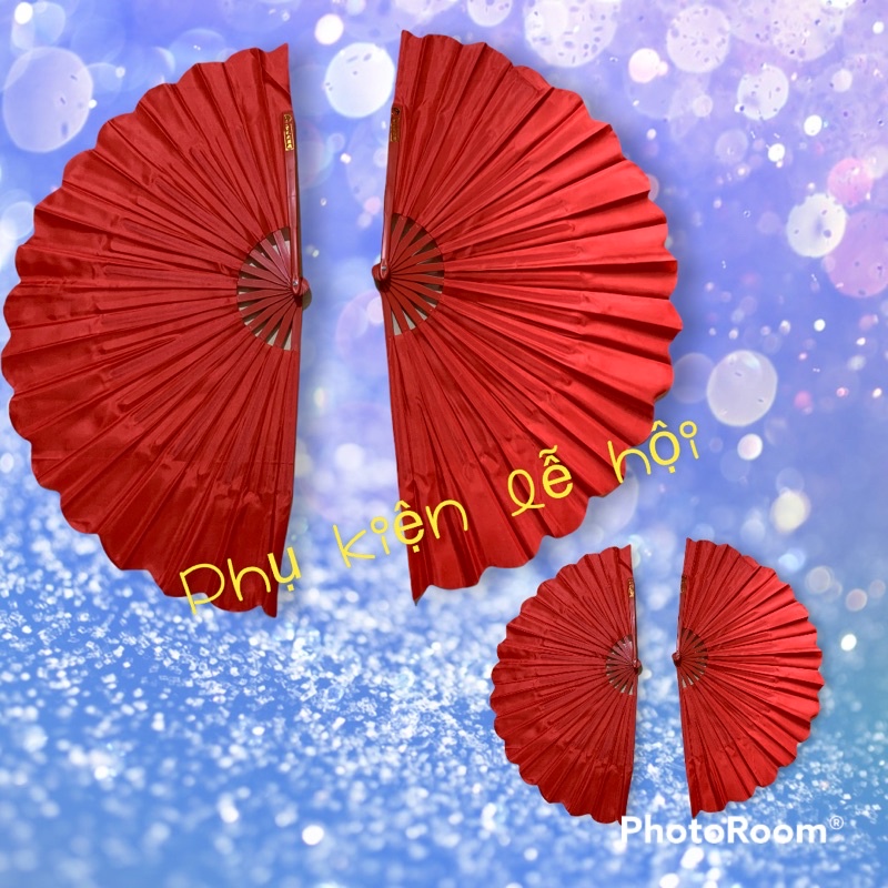 64k 1 đôi quạt múa nan nhựa SIÊU BỀN, SIÊU ĐẸP dài rộng 44 -48cm vải đẹp giá rẻ
