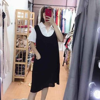 Váy Bầu 💗CHẤT LƯỢNG💗 Set Yếm Bầu Đẹp, Freesize từ 45-70Kg 🌸 FREESHIP 🌸