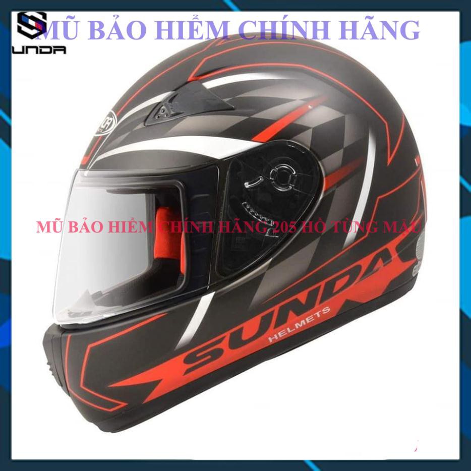 Mũ bảo hiểm fullface SUNDA 2000C chính hãng - Nhiều màu tem