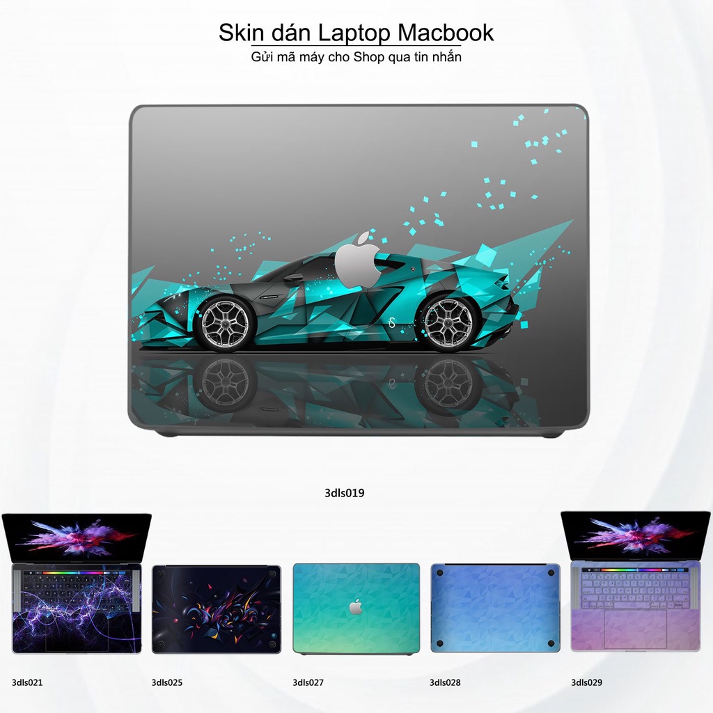 Skin dán Macbook mẫu 3D Image (đã cắt sẵn, inbox mã máy cho shop)