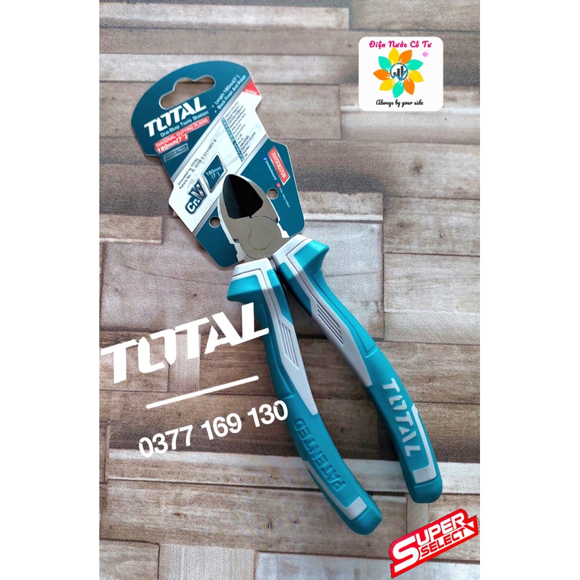 Kìm cắt cao cấp thép CR-V 7inch Total THT230706