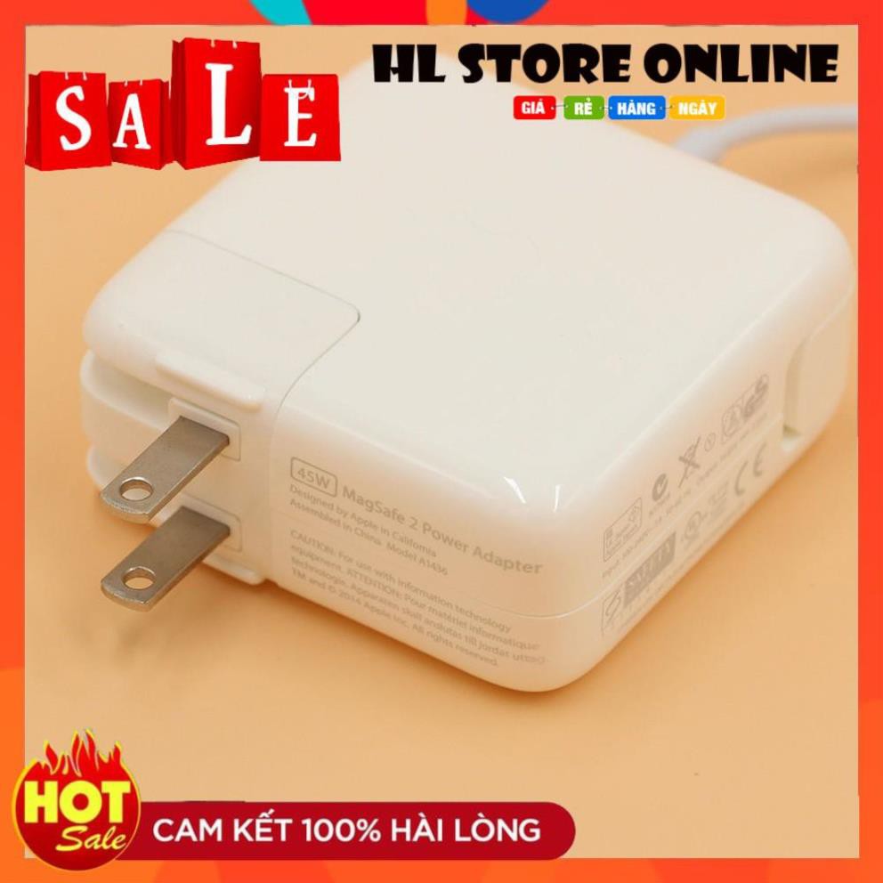 💖 Sạc ADAPTER APPLE 45W MagSafe 2 (14.85V 3.05A) ZIN Macbook  A1435, A1465, A1436, A1466