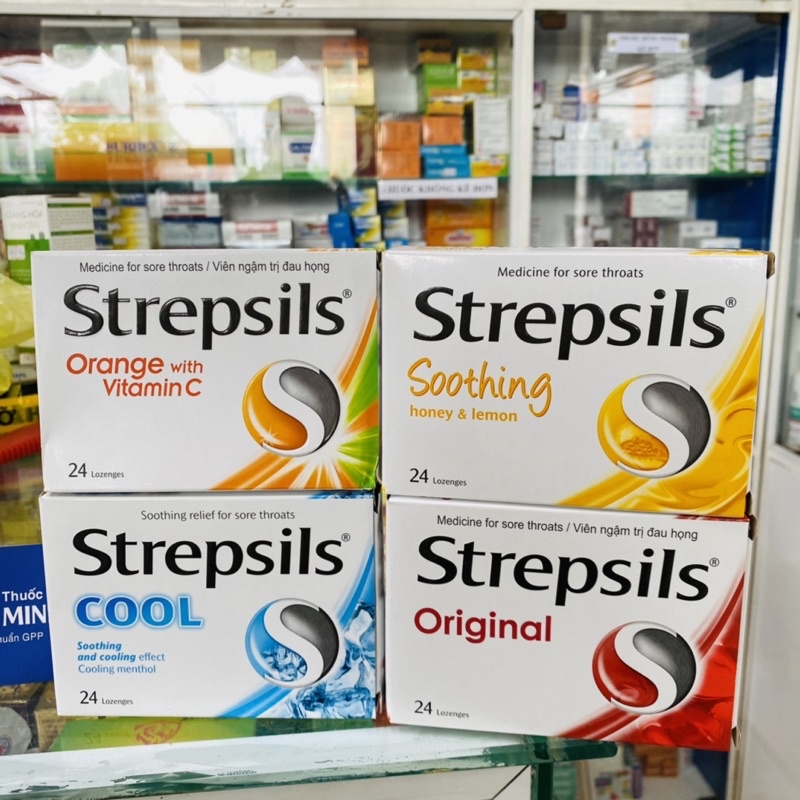 ✅[Chính Hãng ] Strepsils ( đủ mùi đủ màu ) Viên ngậm sát trùng vùng họng