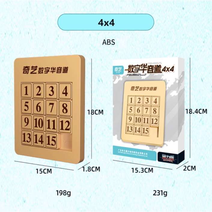 Bảng Đồ Chơi Trượt Số Nam Châm Thông Minh Klotski Từ 1-15
