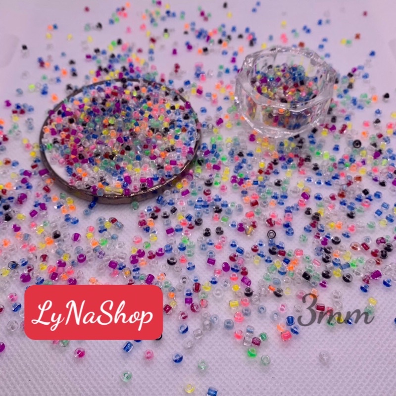 15gr hạt cườm xâu vòng thuỷ tinh