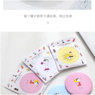 Gương mini Hàn Quốc dễ thương nhỏ gọn