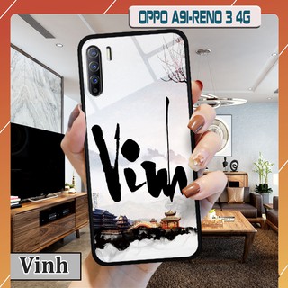 Ốp lưng  Oppo A91/Reno3 -in chữ thư pháp
