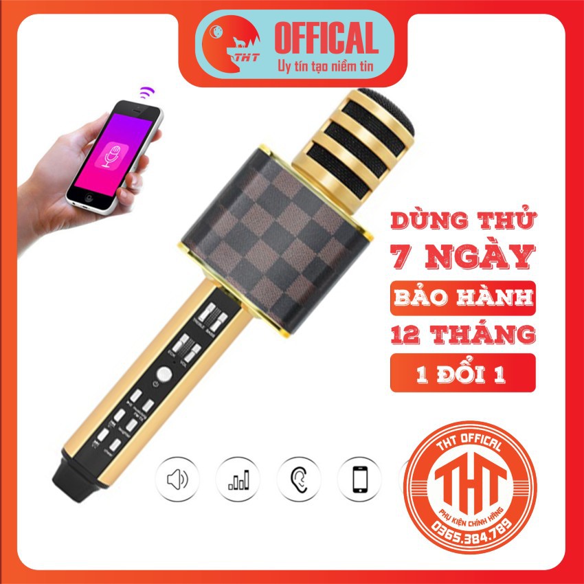 [Mã ELHACE giảm 4% đơn 300K] [FREE SHIP] Micro Karaoke Bluetooth SD-18 CHÍNH HÃNG BH 6 THÁNG 1 ĐỔI 1.