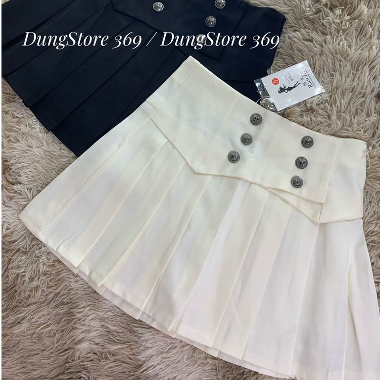 Chân Váy Xếp Ly To Phối Khuy Cá Tính Cao Cấp Freeship,Chân Váy Ngắn Thời Trang Hẹn Hò Sang Chảnh Gout Châu Á Siêu Xinh | BigBuy360 - bigbuy360.vn
