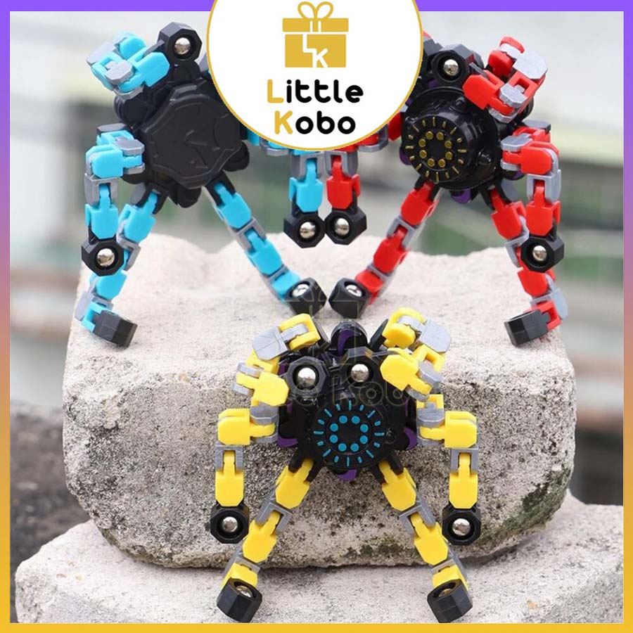 Con Quay Spinner Robot Con Quay Cơ Khí Đồ Chơi Trẻ Em Robot Biến Hình Có Thể Làm Giá Đỡ Điện Thoại Avenger
