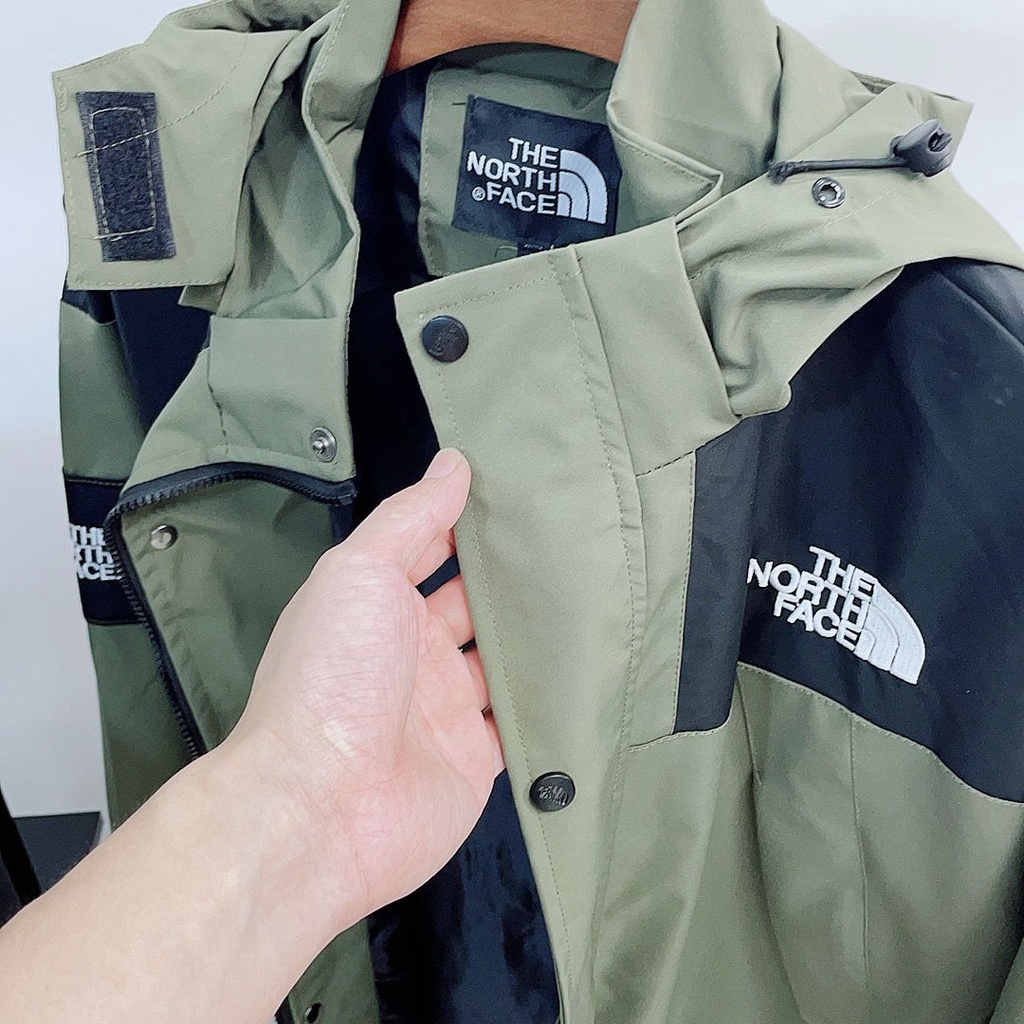 Áo Khoác Thể Thao The North Face 1990 Chống Gió Thấm Nước Có Mũ Tháo Rời Tiện Dụng