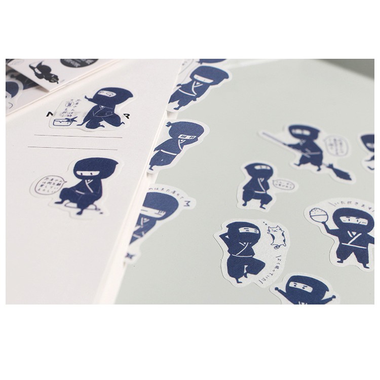 Túi 40 hình dán sticker ngộ nghĩnh lưỡng sinh hoa