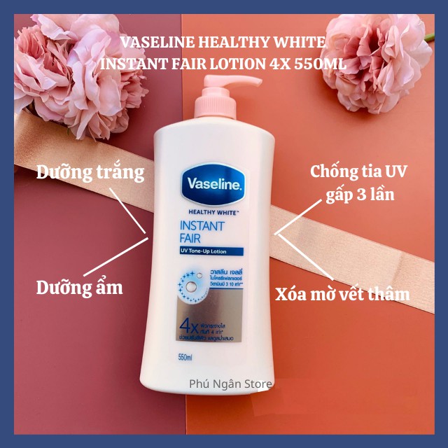 [Hàng siêu thị Thái]Cặp sữa dưỡng thể Vaseline 50x và Vaseline 4x Thái Lan dưỡng trắng da ngày và đêm | BigBuy360 - bigbuy360.vn