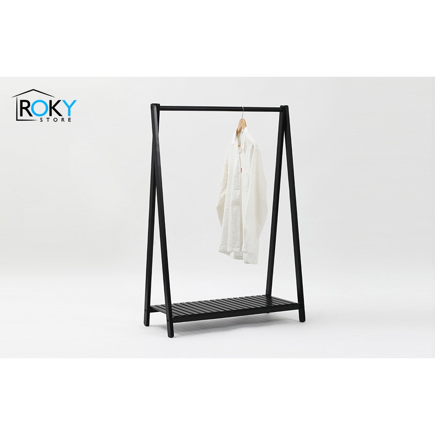 GIÁ TREO QUẦN ÁO 1 TẦNG MÀU ĐEN - A HANGER 1F BLACK - ROKY STORE - NỘI THẤT PHÒNG NGỦ