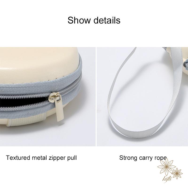 Túi Đựng Mắt Kính Hình Tròn Có Khóa Kéo Thời Trang
