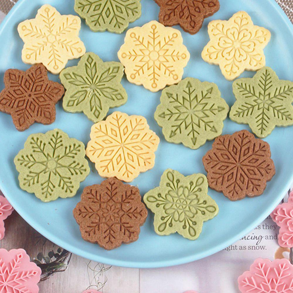 Bộ 9 Khuôn Cắt Bánh Quy Hình Hoa Tuyết 3D