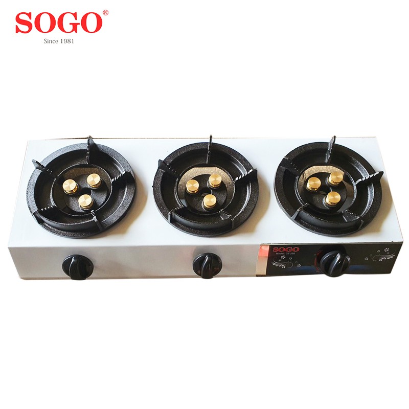 Bếp khè gas 3 lò bán công nghiệp SOGO GT-208S3-3DD