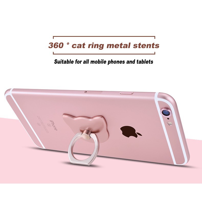 Bộ 2 giá đỡ nhẫn kim loại xoay 360 độ tiện dụng cho điện thoại | BigBuy360 - bigbuy360.vn