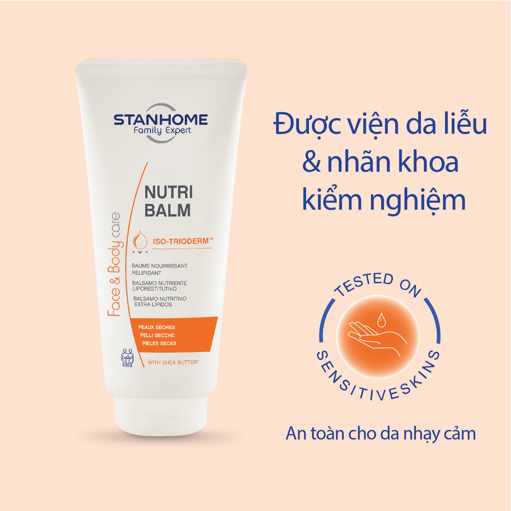 Kem dưỡng ẩm cho da khô, da nhạy cảm Stanhome Nutri Balm 200ml